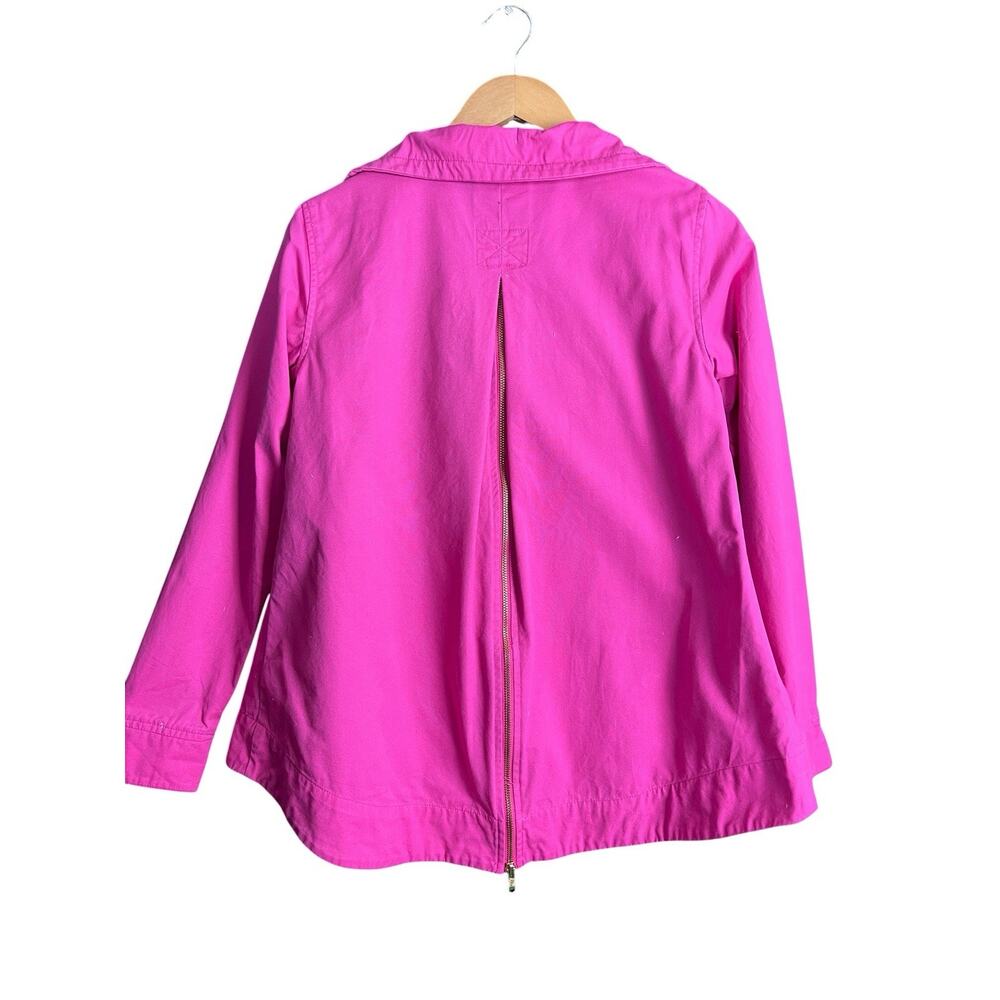 Crown And Ivy Jacket Womens XS Pink Woven Back Zipper Outdoor Cargo Full Zip - Picture 8 of 14